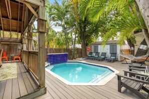 Una piscina riscaldata