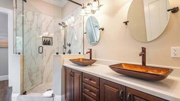 Bathtub, hair dryer, towels