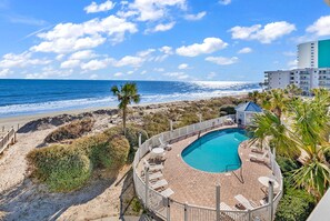 Outdoor pool, a heated pool - "Mermaid's Delight" Oceanfront Beach House w/pool (Murrells Inlet)