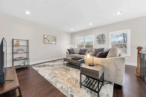 TV, fireplace, video games, offices
