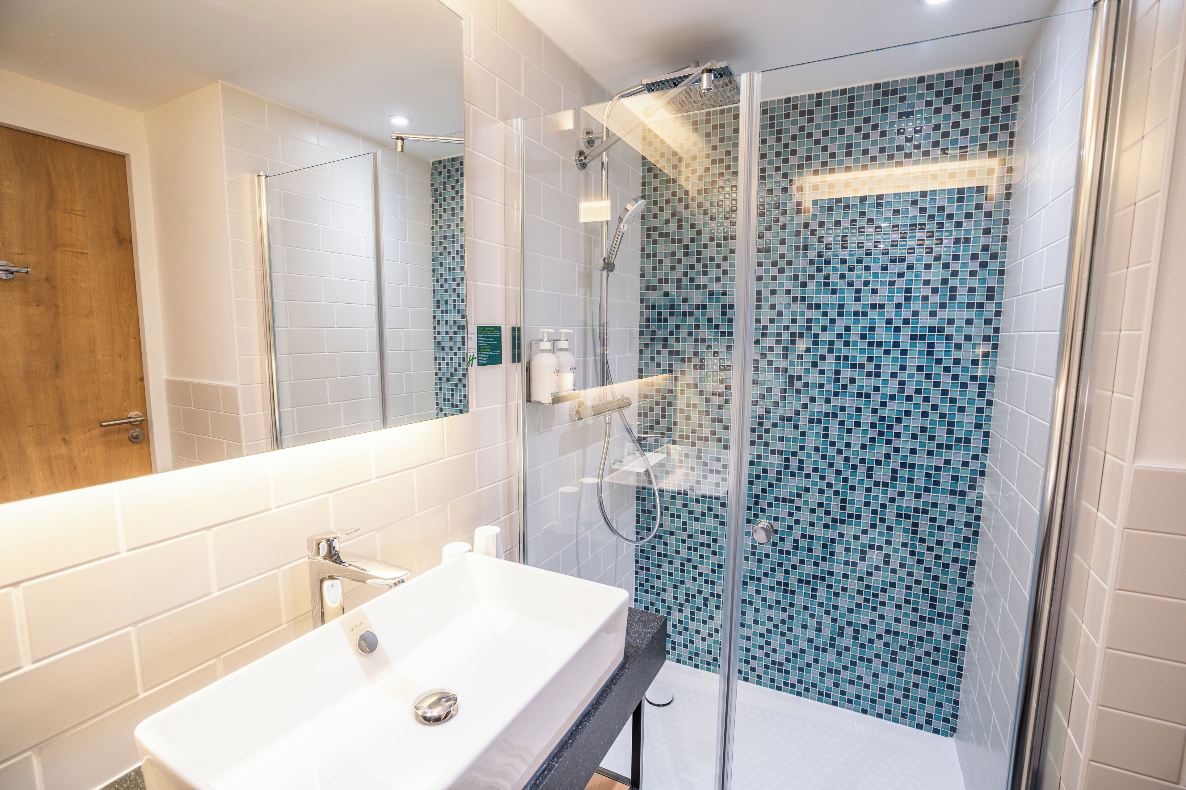 free toiletries, hair dryer, towels