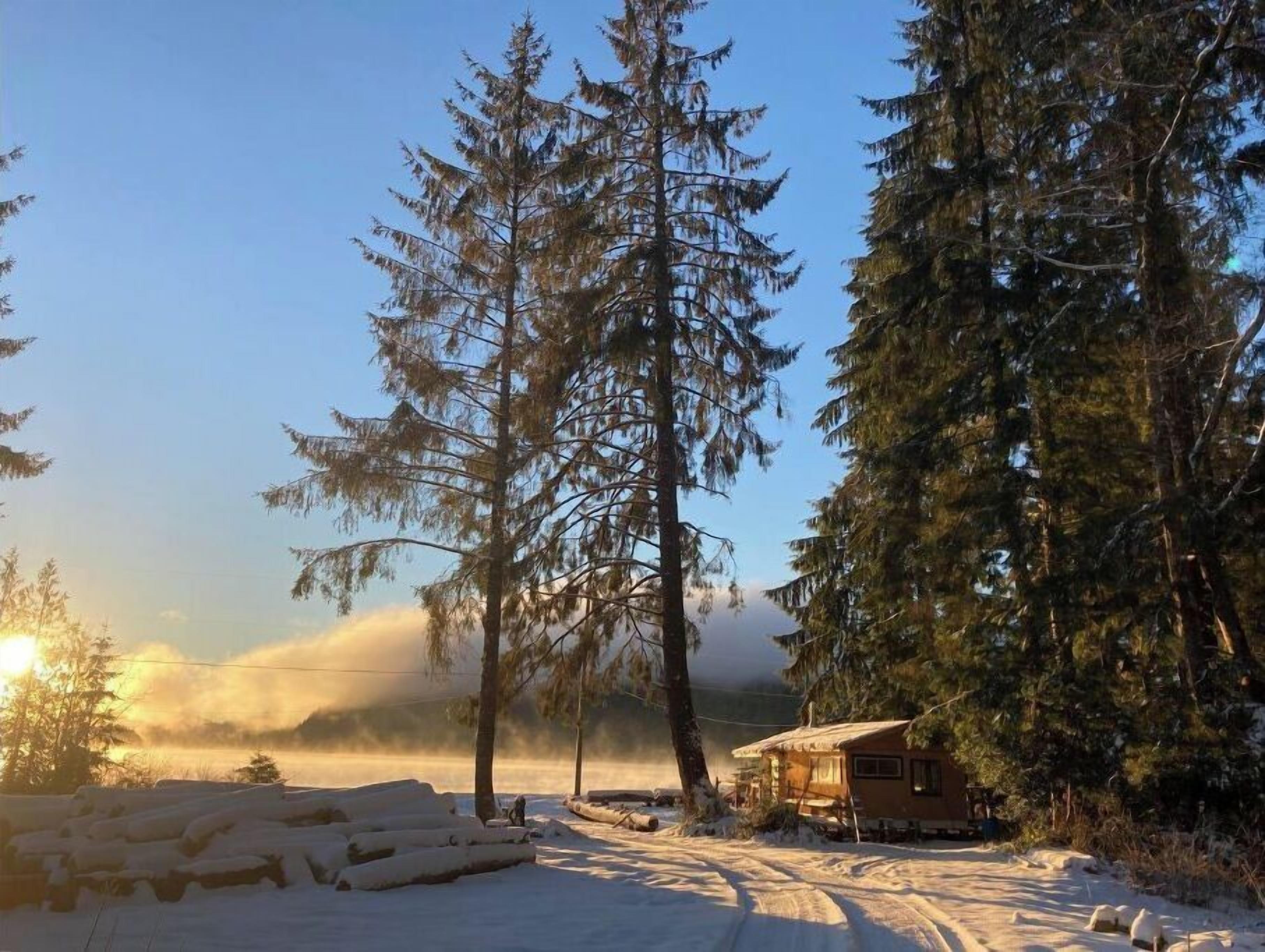 guest cabin  in winter