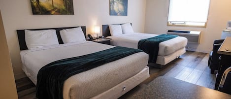 Classic Room | Individually furnished, desk, laptop workspace, blackout curtains