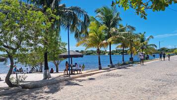 Beach nearby, sun-loungers