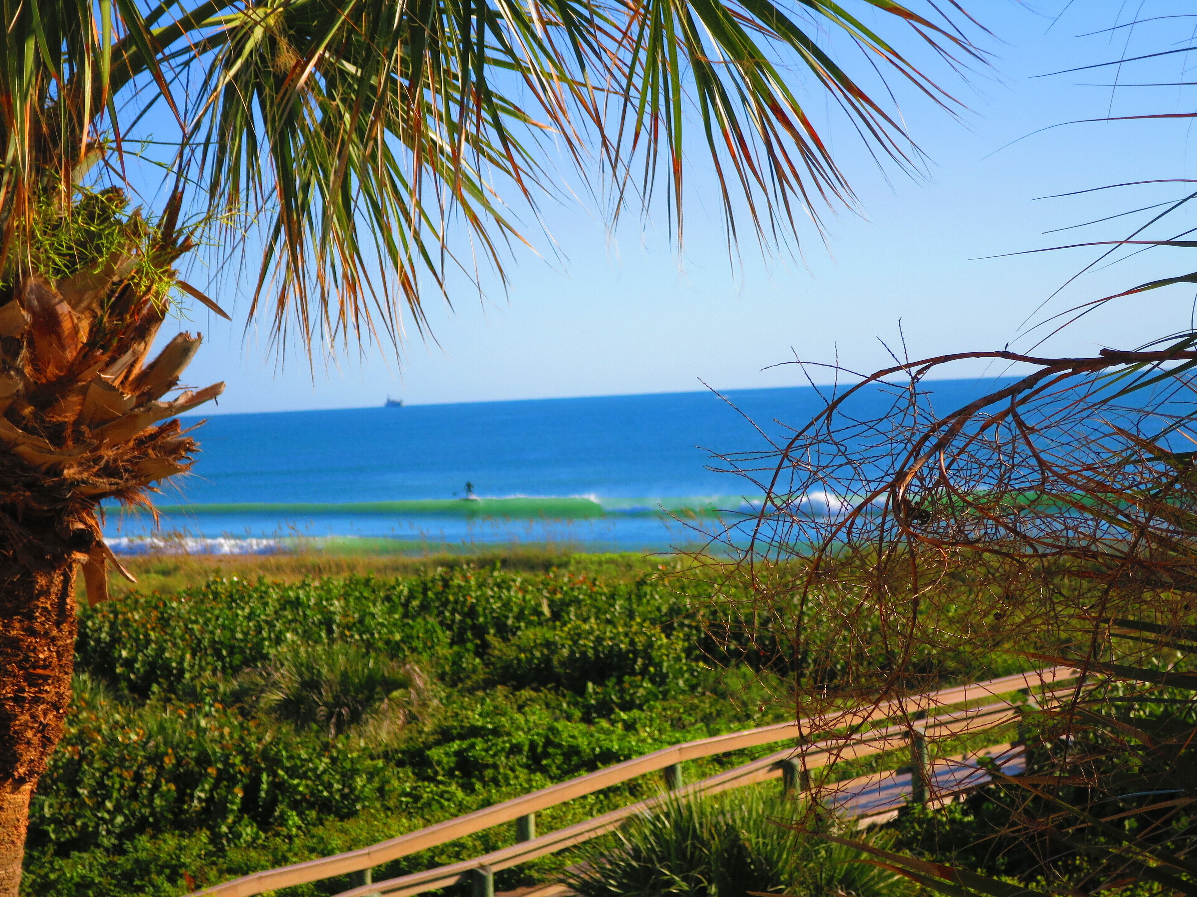 En la playa, camastros y toallas de playa 