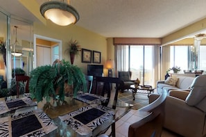 Smart TV, DVD player, books