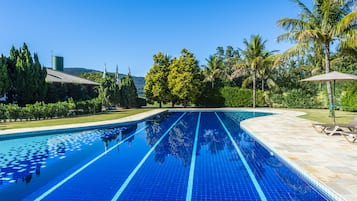 Indoor pool, 3 outdoor pools, open 7:00 AM to 8:00 PM, pool umbrellas