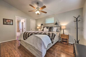 2 soverom, strykejern/-brett, wi-fi (inkludert) og sengetøy