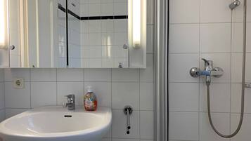 Shower, toilet paper