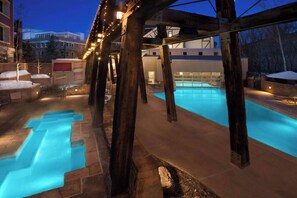 Indoor pool, a heated pool