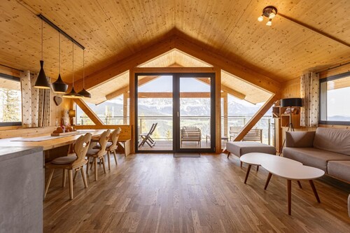 Chalet with panoramic sauna