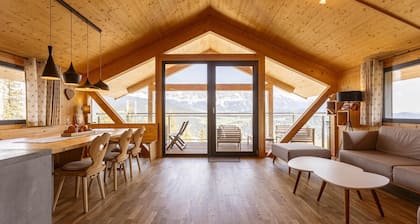 Chalet with panoramic sauna