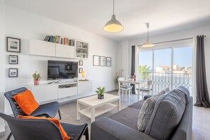 TV, DVD player - Relaxing Cozy Apartment with Sea View, Wi-Fi & Terrace (Nerja)