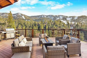 Unclassified image, 4 of 76, button - LUXURY 6 Bedroom Retreat w/ 6 En-Suite Bathrooms! Sprawling Deck w/ Beautiful Mountain/Slope Views! Shuffleboard + Foosball! Gourmet Kitchen & Bar! Less Than 1 Mile to Bear Mountain Resort & Golf Course! (Big Bear Lake)