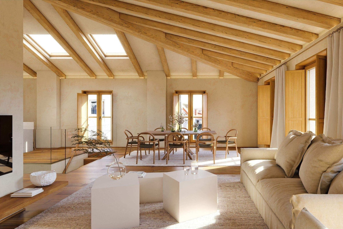 Grand penthouse | Woonruimte | Een 43-inch smart-tv met kabelzenders en een televisie