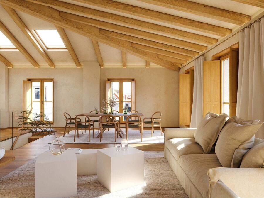 Grand Penthouse | Living area | 43-inch Smart TV with cable channels, TV