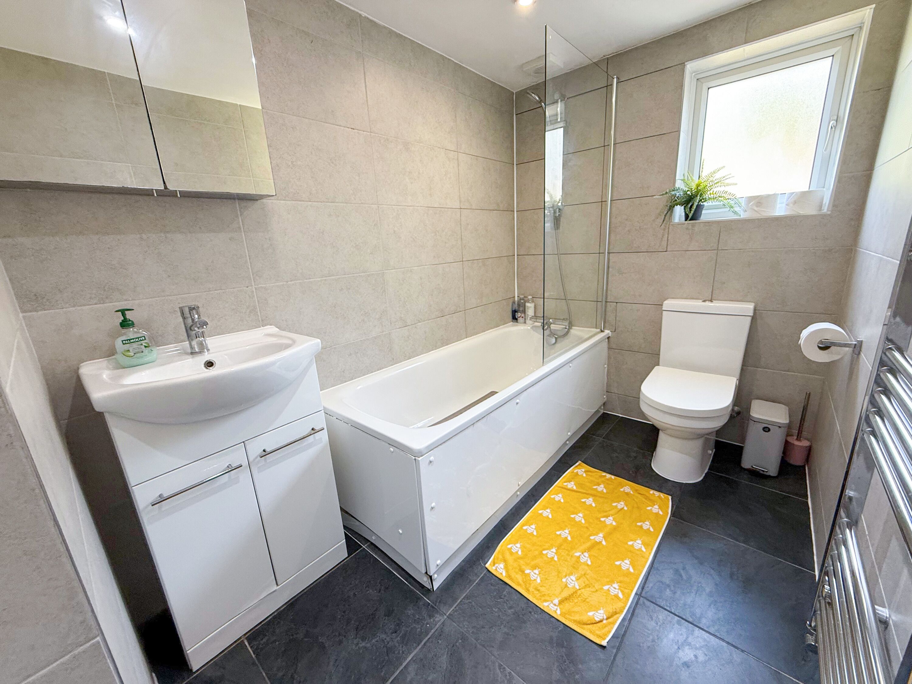 Eco-friendly toiletries, towels