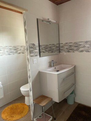 Shower, hair dryer, toilet paper - House (Carcans)