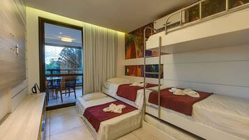 2 habitaciones y ropa de cama