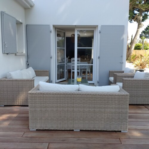 La Baule-Villa Maeval- 8 pers - jacuzzi and garden with trees