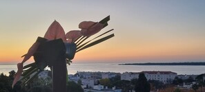 Vue sur la plage ou l’océan