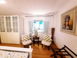 1 bedroom, travel crib, free WiFi, bed sheets