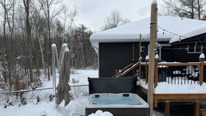 Utendørs boblebad