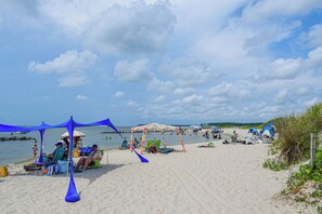 Vlak bij het strand