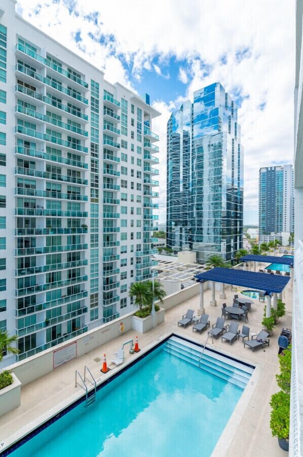 Pool - Stylish 2BR APT w/Ocean View, Free Parking (Miami)
