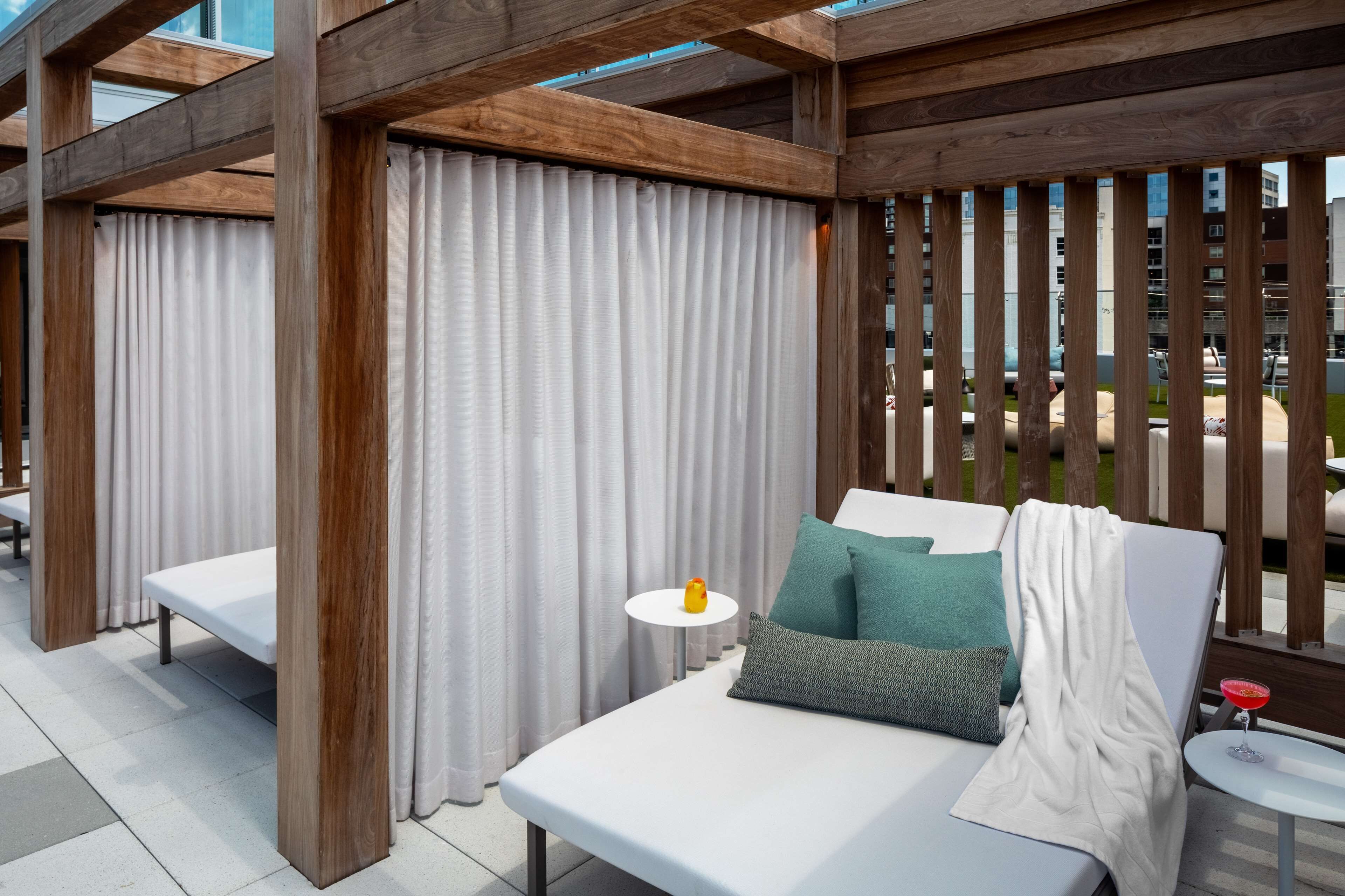 outdoor pool, pool cabanas (surcharge), pool loungers