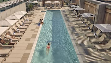 Outdoor pool, cabanas (surcharge), sun loungers