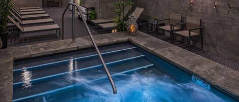 Indoor pool, outdoor pool