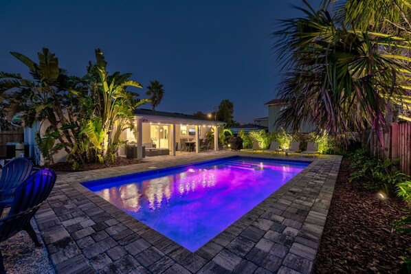 A heated pool