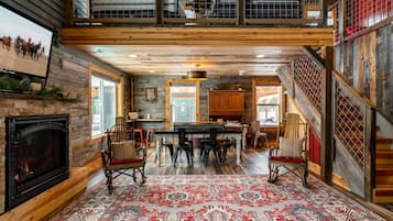 Luxury House | Living area | 57-inch flat-screen TV with digital channels, TV, Netflix