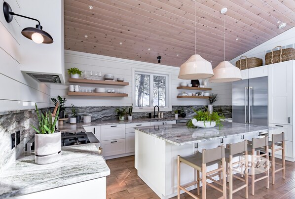 Refrigerador, isla de cocina