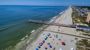 Enjoy the scenic views of the ocean from the pier, where you can swim or engage in water activities.