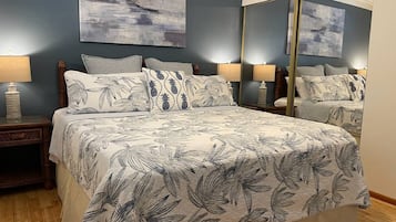 1 bedroom, iron/ironing board, travel crib, free WiFi