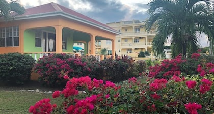 Large family villa with ocean view and gardens