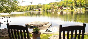 Quiet Lakefront Cabin · Private Dock and Firepit