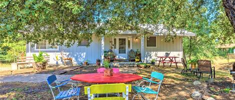 屋外ダイニングエリア