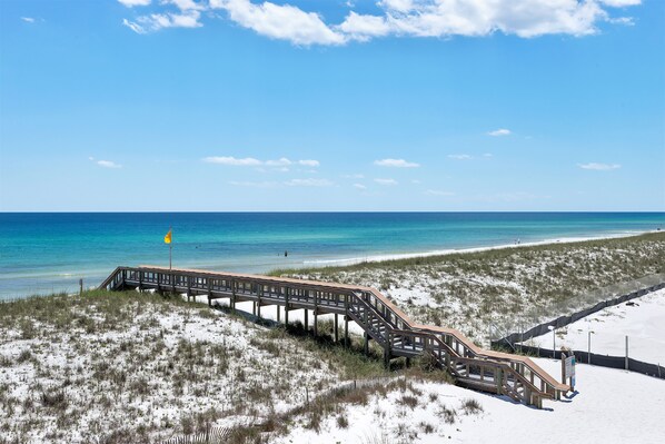 On the beach, sun loungers, beach towels - Oceanfront 3bed/ 3bath with Loads of Fun Things Inside! (Navarre)