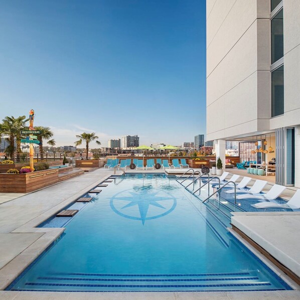 Indoor pool, outdoor pool