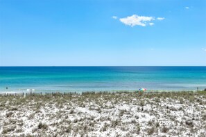 On the beach, beach towels