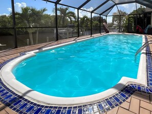 A heated pool