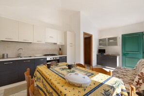 Fridge, oven, stovetop, toaster