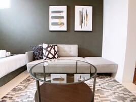 Double Room with 2 Double Beds, Non Smoking (201)(SofaBed is available on advance request) | Desk, iron/ironing board, free WiFi, bed sheets