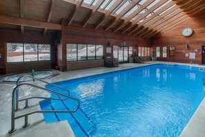 Indoor pool, a heated pool
