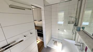 Shower, hair dryer