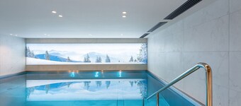 Modern Apartment in Rochebrune with Pool, Gym, Sauna, and Hammam for 4 Guests