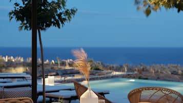 Breakfast, lunch, dinner served; Mediterranean cuisine, pool views